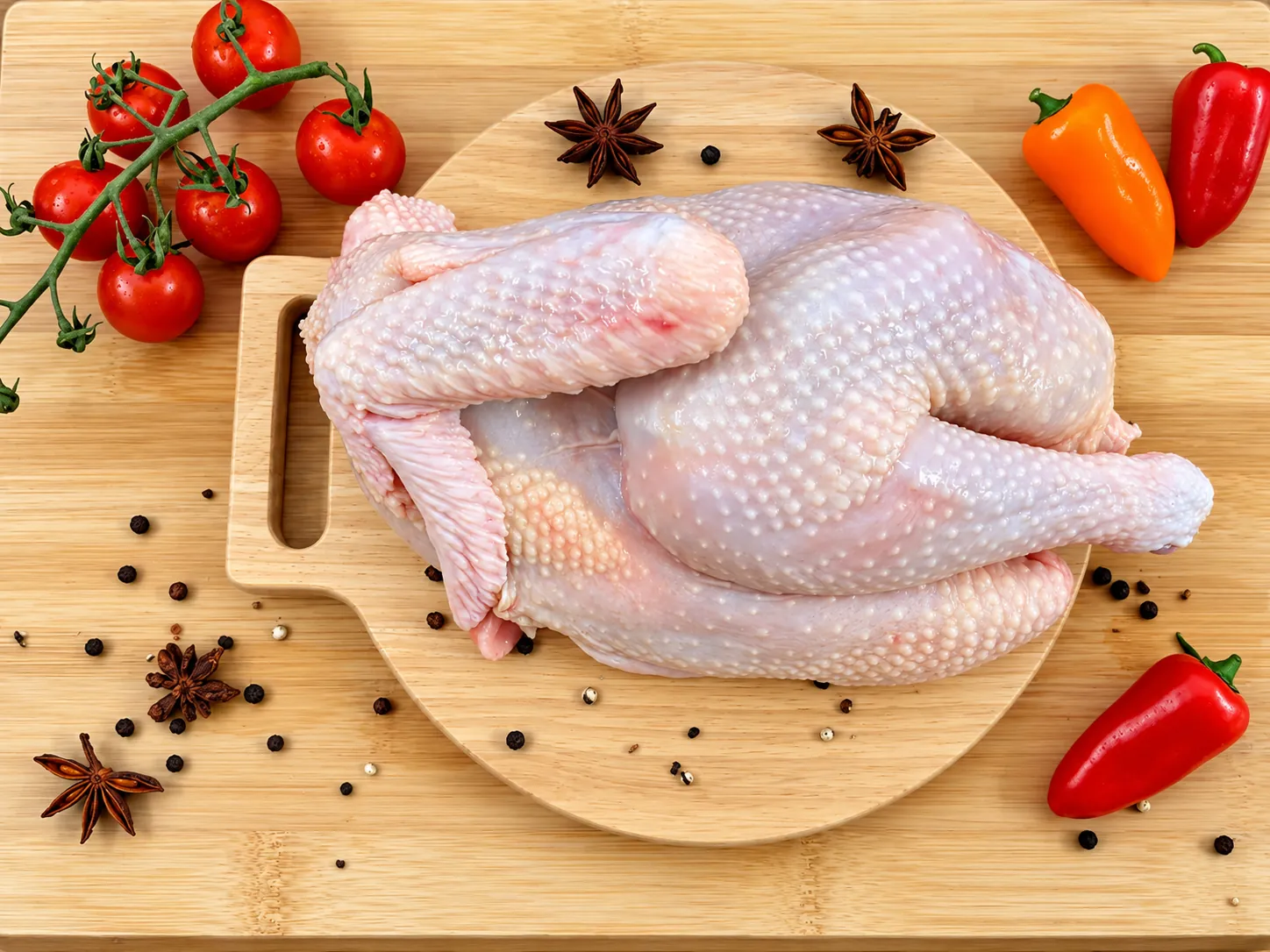 Fresh halal whole chicken from Kim Yoon Soon